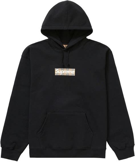 burberry hooded logo sweatshirt